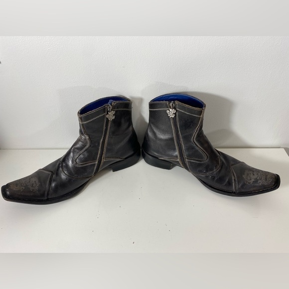 Rock Lines Mark Nason Traxx Dragon Boots Leather Mens Size 10 - Picture 6 of 15